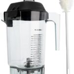 For Vitamix Blender Pitcher 48oz Fit for Quiet One VM0100A 15978 16016 36019 VM0145 Commercial BarBoss Advance Drink Machine Touch & Go Blender Container Cup Jar Jug Parts(with a cleaning bursh)
