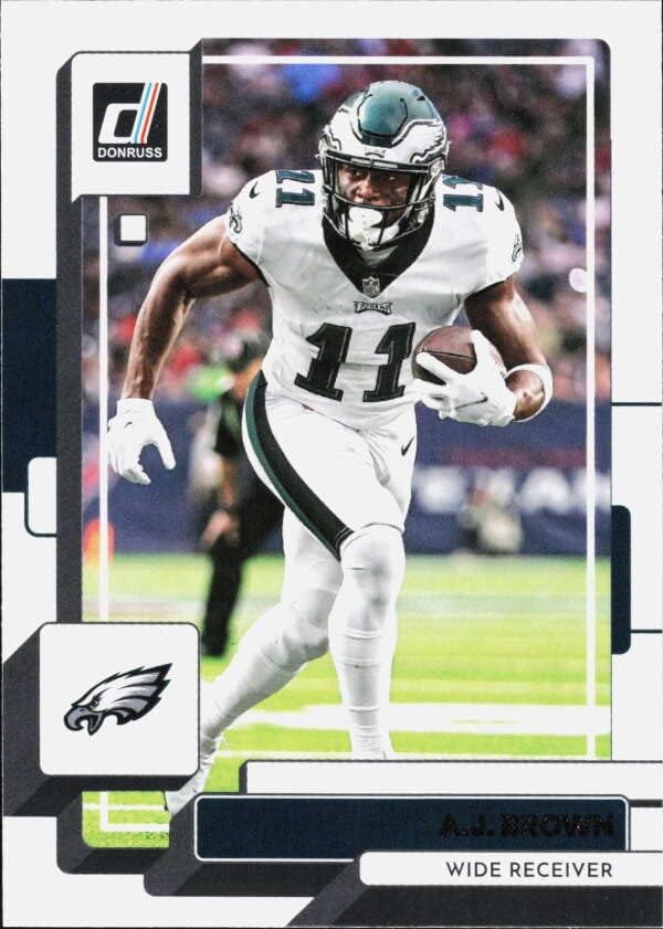 2022 DONRUSS #68 A.J. BROWN PHILADELPHIA EAGLES FOOTBALL OFFICIAL TRADING CARD OF THE NFL