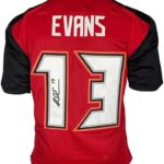 Mike Evans Signed Custom Red Football Jersey (JSA)