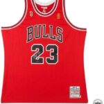 Michael Jordan Autographed 1996-97 Bulls NBA Finals Patch Mitchell & Ness Jersey – Upper Deck – Autographed NBA Jerseys