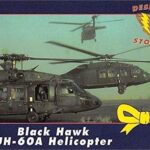 Black Hawk UH-60A Helicopter trading card (Desert Storm) 1991 Yellow Ribbon #20