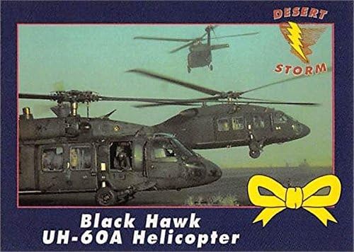 Black Hawk UH-60A Helicopter trading card (Desert Storm) 1991 Yellow Ribbon #20