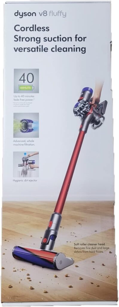 Dyson V8 Fluffy Cordless Vacuum – Red