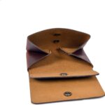 Handcrafted Leather Wallet – Double Pouch, Slim Design | Minimalist Front Pocket Wallet for Men & Women | Canadian Brand | Classic Rectangular Card Holder, Money Organizer, ID Case (Midnight Oak)