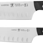 HENCKELS Solution Razor-Sharp 2-pc Knife Set, Santoku Knife 5 Inch, Santoku Knife 7 Inch, German Engineered Informed by 100+ Years of Mastery, Stainless Steel