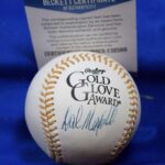 Dal Maxvill Beckett BAS Autograph Rawlings Glove Signed Baseball – Autographed MLB Gloves