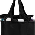 SOYMWIN Tote Bag for Women,Large Tote Bag with Compartments and Multiple Pockets,Quilted Shoulder Bag for Travel Work Sports