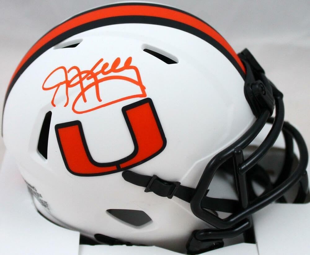 Jim Kelly Signed Miami Hurricanes Lunar Speed Mini Helmet-Beckett W Hologram – Autographed College Mini Helmets