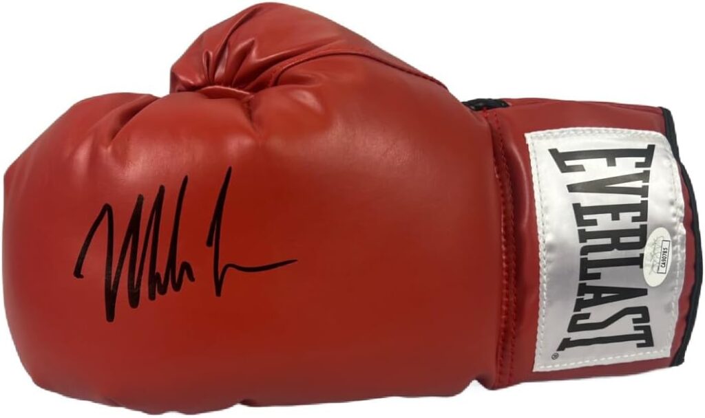 Mike Tyson autographed signed glove