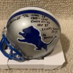 Joe Schmidt Hand Signed Detroit Lions Mini Helmet 12 Inscriptions Jsa – Autographed NFL Mini Helmets