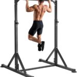 Pull Up Station, Power Tower Adjustable Pullup Bar Free Standing, Heavy Duty Multifunction Strength Training Pull Up Bar, Gym Workout Fitness Equipment Chin up Bar for Home Outdoor, 440LBS Capacity