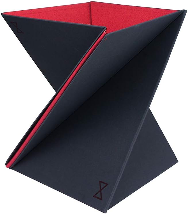 DesignNest Levit8 Portable Standing Desk Work Station Foldable Sit to Stand Laptop Riser, Easy flat to Raised surface Converter, Origami home, office Travel (Medium)