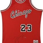 Topps Michael Jordan Signed Autographed Jersey 1984-85 Bulls Mitchell & Ness Uda – Autographed Nba Jerseys