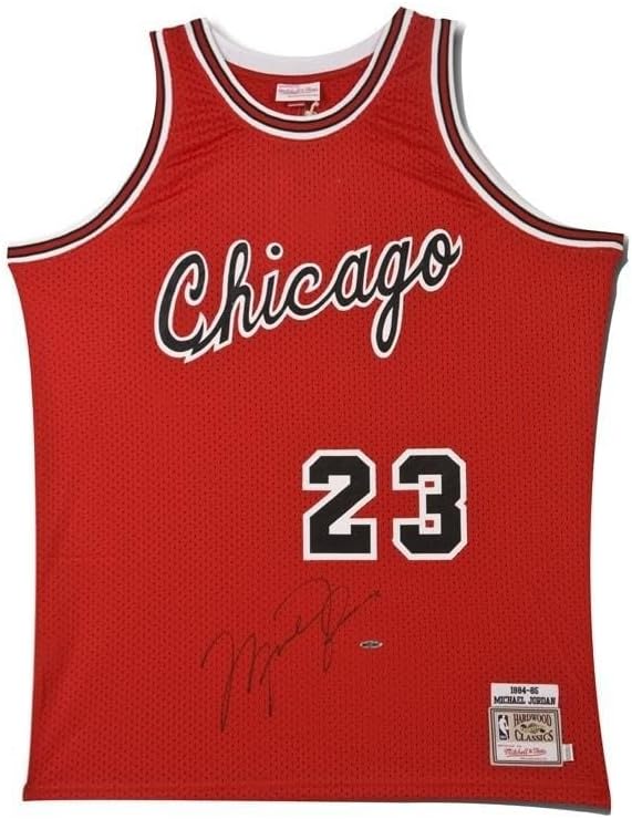Topps Michael Jordan Signed Autographed Jersey 1984-85 Bulls Mitchell & Ness Uda – Autographed Nba Jerseys