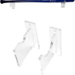 Baseball Bat Wall Mount Display Rack Holder Stand, Clear Acrylic