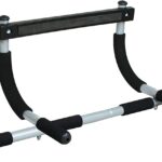 Iron Gym Pull-Up Bar – Total Upper Body Workout Bar for Doorway, Adjustable Width Locking, No Screws Portable Door Frame Horizontal Chin-up Bar, Fitness Exercise
