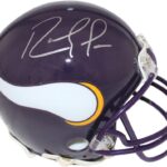 Randy Moss Signed Minnesota Vikings ’83-’01 VSR4 Mini Helmet BAS