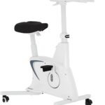 FLEXISPOT Exercise Bike with 2D Desktop, Space Saving Under Desk Bike with Removable Desk, Stationary Bikes Indoor Bikes with 300LBS Heavy Duty 8-Level Resistance Flywheel Optional LCD, V9PRO/V9MAX