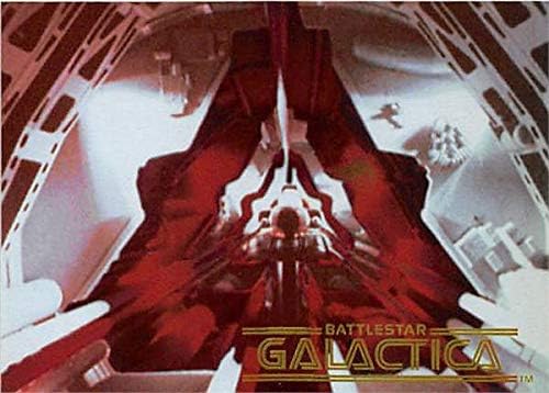 Colonial Viper trading card Battlestar Galactica foil 1996 Dart #34