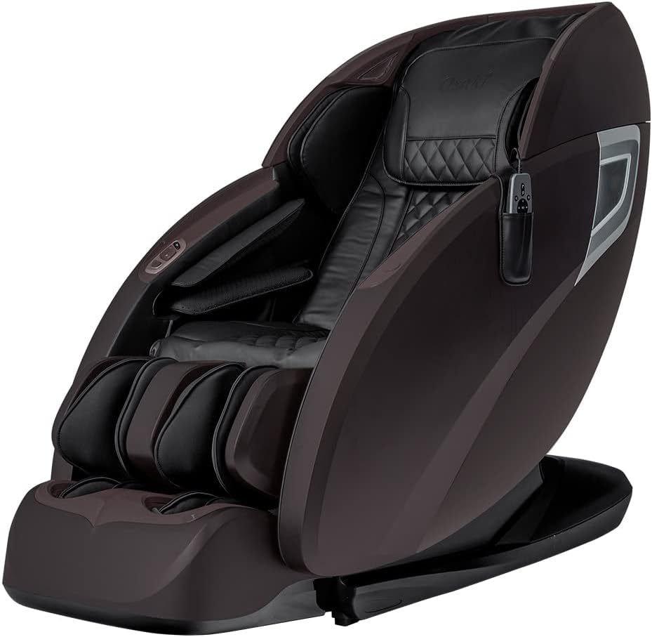 Osaki OS-Pro 3D Tecno | Brown | Full Body Massage Chair | 3D SL-Track Full Body Massage Chair | Zero Gravity | Lumbar Heating | Bluetooth Speakerㅣ Dual Foor Rollers (Light Brown)