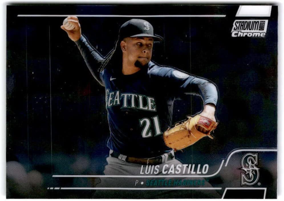 2022 Stadium Club Chrome #99 Luis Castillo Seattle Mariners MLB Baseball Trading Card