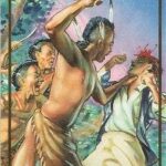Surprise Attack trading card (The Powhatan Wars) 1995 Bon Air Native Americans #2