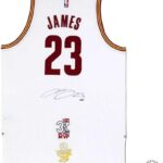 LeBron James Autographed Cleveland Cavaliers Authentic Adidas Jersey With 3x NBA Finals MVP Logo & 2016 NBA Finals Championship Logo – Upper Deck – Autographed NBA Jerseys