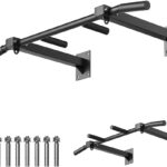 Wall Mount Pull Up Bar, Joist Mount Pull Up Bar, Beam and Rafter Mounted Chin Up Bar for Home Gym With Wood Mount and Wall Mount Screws