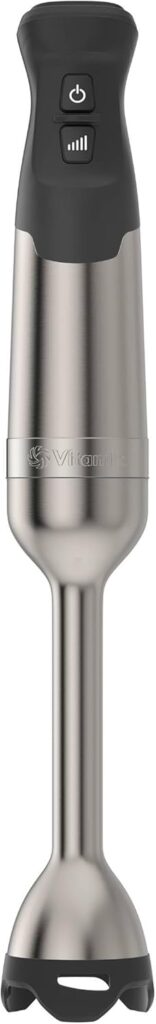 Vitamix 5-Speed Immersion Blender, Professional-Grade Hand Blender with 625-Watt Motor and Stainless-Steel Blade, Stainless Steel/Black
