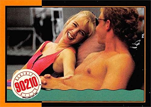Jennie Garth & Ian Ziering trading card (Beverly Hills 90210) 1991 Topps #11