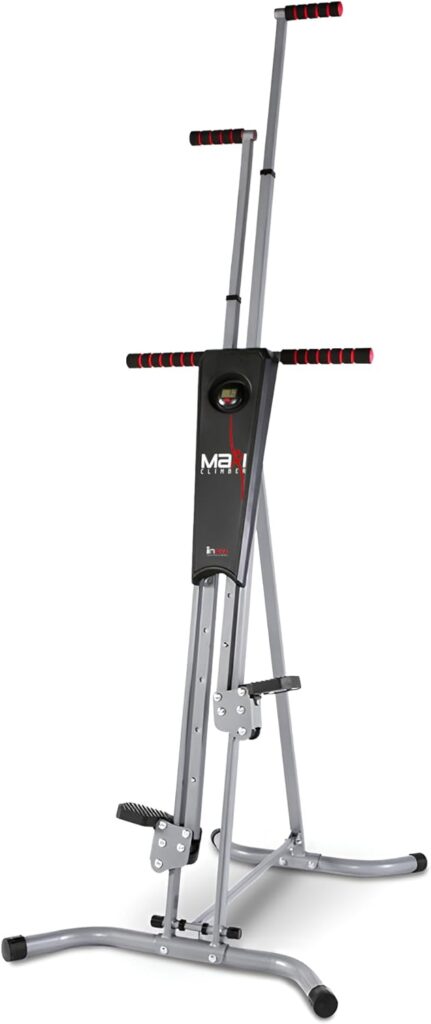 MaxiClimber 2.0 Vertical Climber ERS (Elastic Resistance System) – Easy to Assemble, Folding Exercise Machine Combines Cardio & Strength Training for a Low Impact, Full Body Workout – Free Fitness App