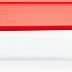 Pyrex Simply Store Glass Food Storage Container, Snug Fit Non-Toxic Plastic BPA-Free Lids, Freezer Dishwasher Microwave Safe, 11 Cup