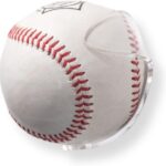 Baseball Display Mount – Clear Acrylic Holder with Acrylic & Metal Screws, DIY Display Clip for Signed or Home Run Balls, Easy Installation on Any Surface, Minimalist Design for Collectors