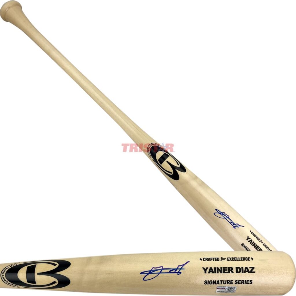 Yainer Diaz Signed Autographed Cooperstown Signature Model Bat TRISTAR