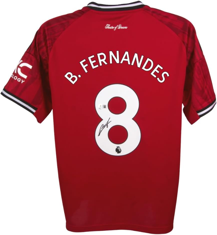 Bruno Fernandes Signed United Soccer Jersey, with Beckett COA Multi