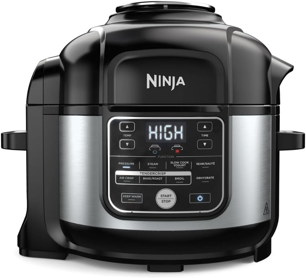 Ninja Foodi PRO 10-in-1 Pressure Cooker, 6.5-Quart, with Air Fry, TenderCrisp Technology, Slow Cook, Steam, Sous Vide, Ceramic-Coated Nonstick, Dishwasher Safe