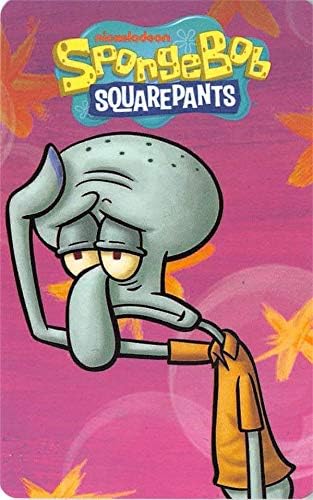 Squidward Tentacles trading card Sponge Bob arcade 2018#003