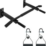 Yes4All Multifunctional Wall Mounted Pull Up Bar And Rotating Pull Up Handles With Non-Slip & Foam Pad Grips
