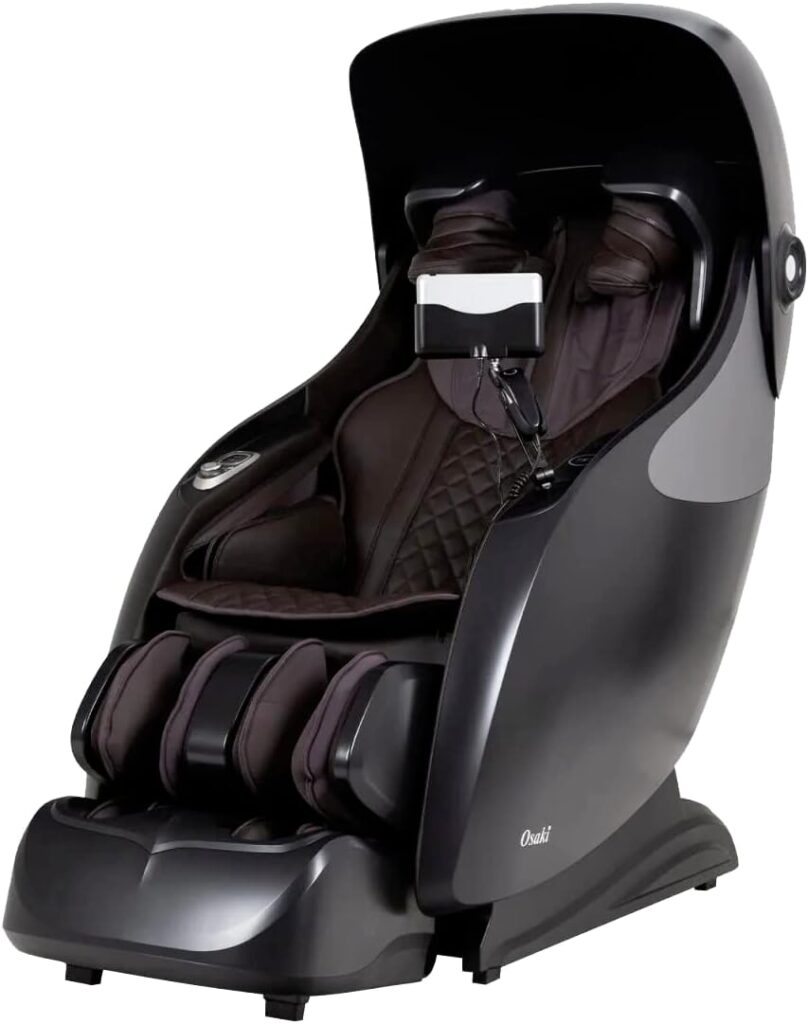 Osaki OP-Ai Xrest 4D+ SL-Track Massage Chair with Thorough Shoulder Massage, Muscle Tension Detection, Smart Voice Control, Brown
