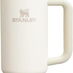 STANLEY Quencher H2.0 Tumbler with Handle and Straw 30 oz | Flowstate 3-Position Lid | Cup Holder Compatible for Travel | Insulated Stainless Steel Cup | BPA-Free | Cream 2.0