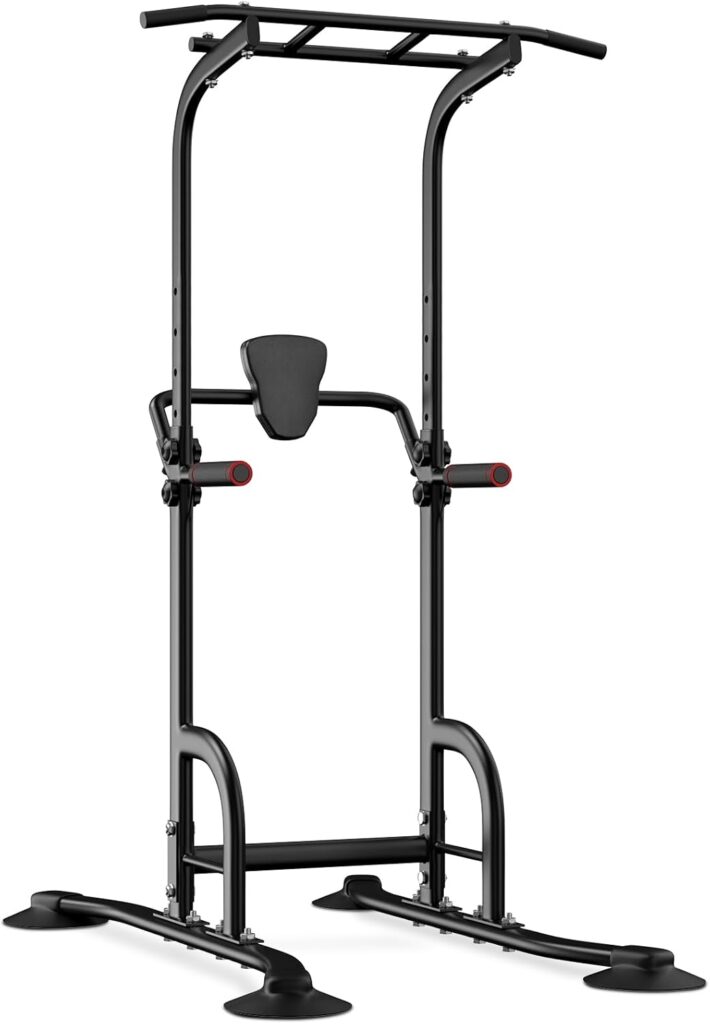 BangTong&Li Power Tower, Pull Up Bar Dip Station/Stand for Home Gym Strength Training Workout Equipment