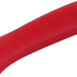 Victoria Silicone Handle Cover, Custom-Made Handle Sleeve for 10 and 12 Inch Victoria Cast Iron Skillets, Large, Red