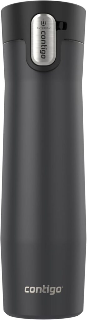 Contigo West Loop 3.0 Stainless Steel Insulated Travel Mug, Leak Proof with AutoSeal Lid, 24oz, Matte Black