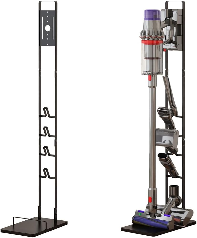 Foho Vacuum Stand, Storage Bracket Stand Holder, Stable Vacuum Stand Compatible with Dyson V15 V11 V10 V8 V7 V6 Handheld Cordless Vacuum Cleaners & Accessories & Attachments