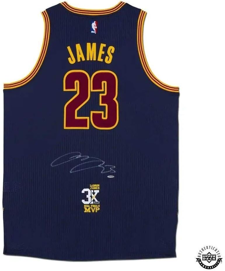 LeBron James Autographed Cleveland Cavaliers Authentic Adidas Jersey With 3X Finals MVP Patch – Upper Deck – Autographed NBA Jerseys