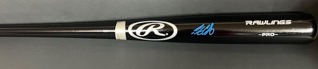 Pete Crow Armstrong Cubs Autographed Signed Black Baseball Bat Beckett Hologram