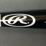 Pete Crow Armstrong Cubs Autographed Signed Black Baseball Bat Beckett Hologram