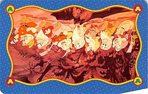 Seven Dwarfs trading card Disney trivia game 1999#DETSSD Snow White