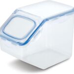 LOCK & LOCK Easy Essentials Food Lids (Flip-Top) / Pantry Storage, BPA Free, Top-21 Cup-for Beans, Clear