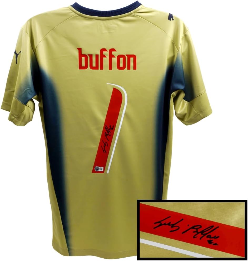Gianluigi Buffon Autographed Italy Away Soccer Jersey, Signed with Beckett COA